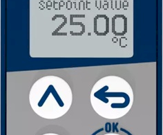Electronic thermostat with optional PID two-step controller function JUMO eTRON T100.